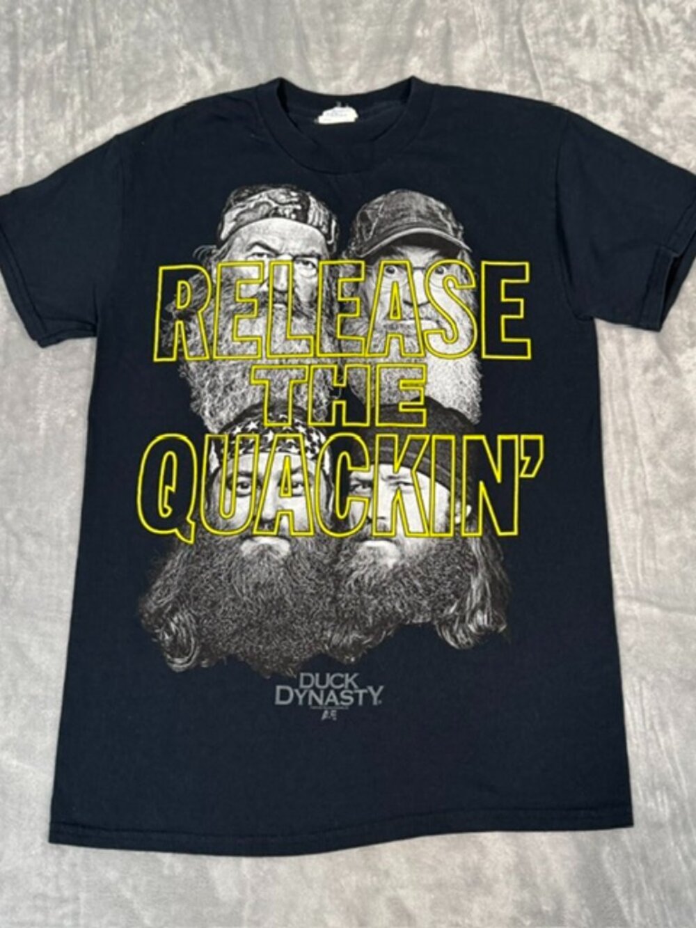 Duck Dynasty Release the Quackin Graphic T-Shirt Black Men's Small 2010s